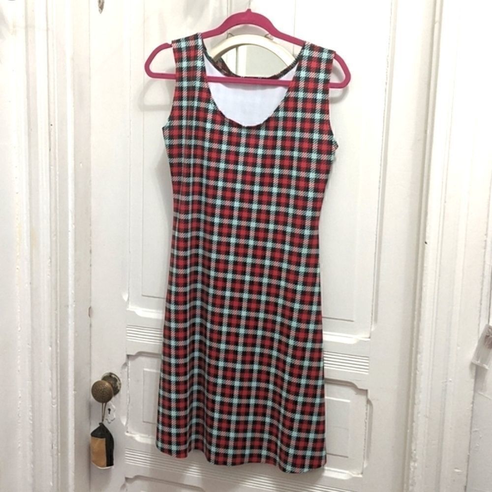 XL Blackmilk Teal Pink Black Dress